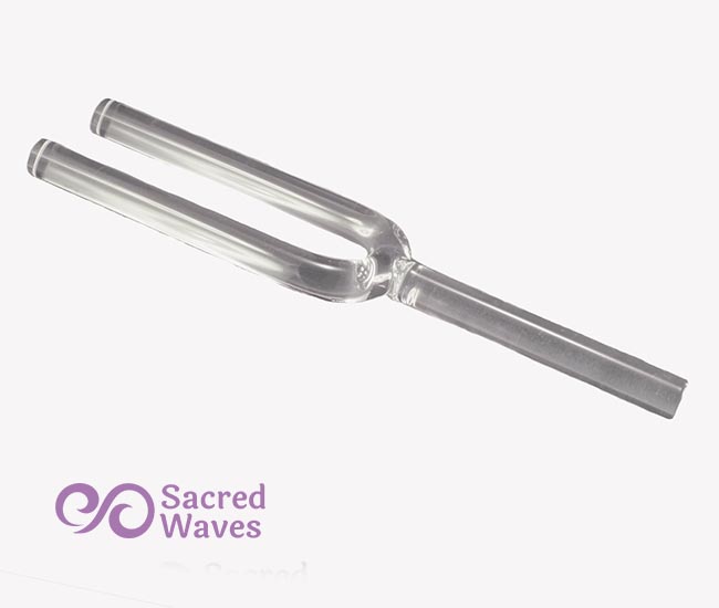 thumbnail image 2 of Tuning Fork Feet Accessory, Aluminium Alloy Tuning Fork Feet With Crystals Base For Meditation, Stress Relief, Energy Channeling 2 of 7