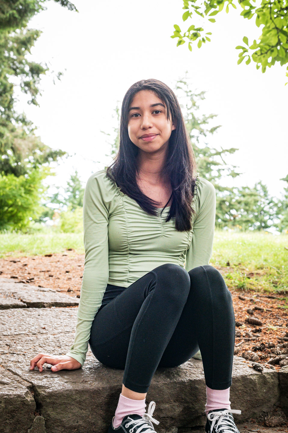 family portrait on-location at Mt Tabor Park in SE Portland, Oregon