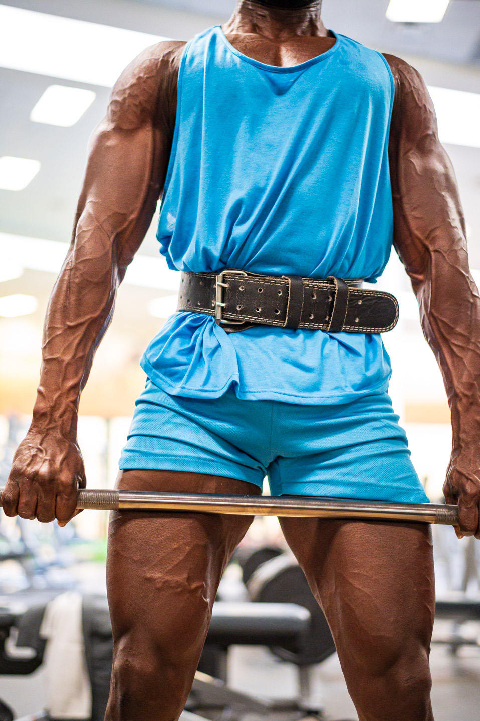 lifestyle photo of a bodybuilder