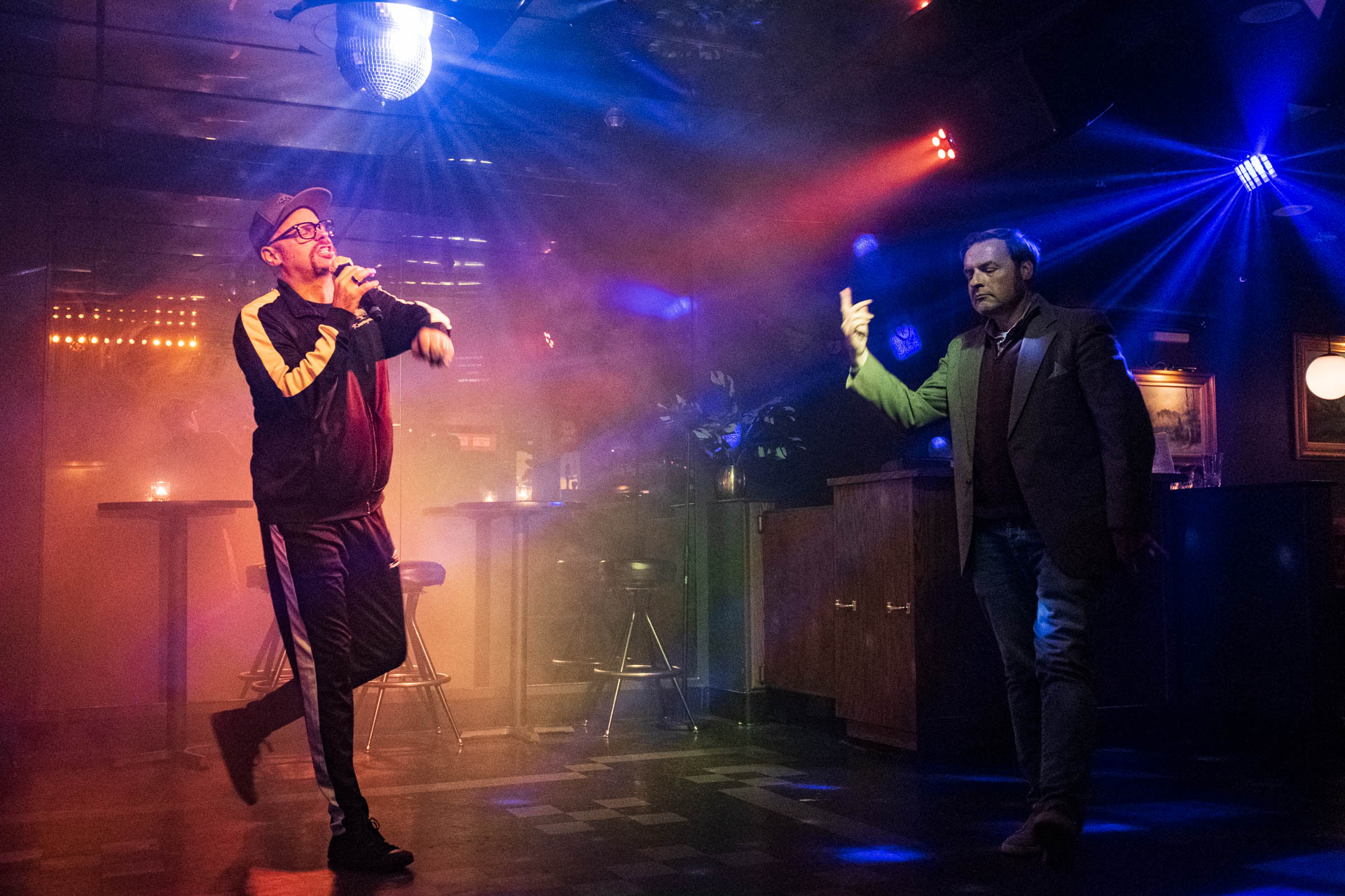 singer at a karaoke night
