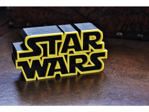 Star Wars Logo 3D Model
