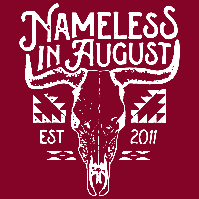 Nameless in August Band Merch Artwork