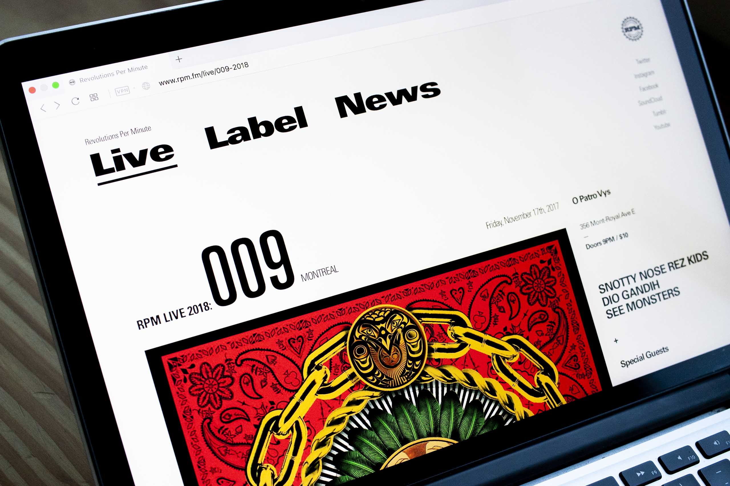 Live 09 Event page — by Yagnyuk.