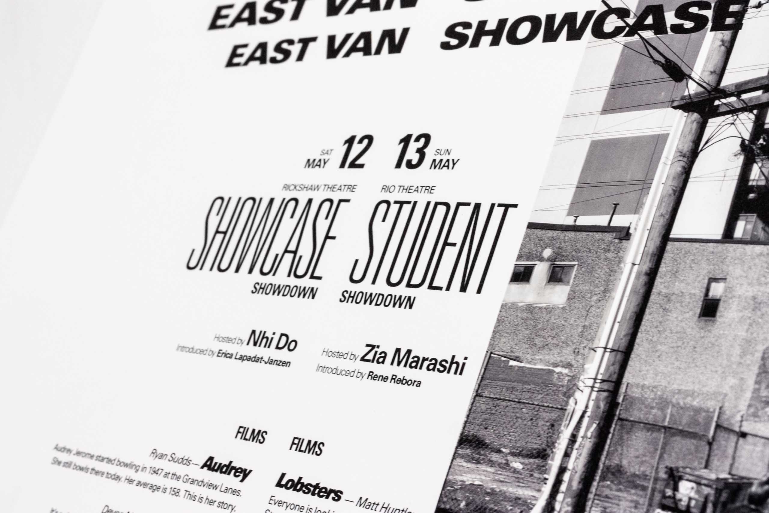 Close up of headline typography for showcase and student shows — by Yagnyuk.