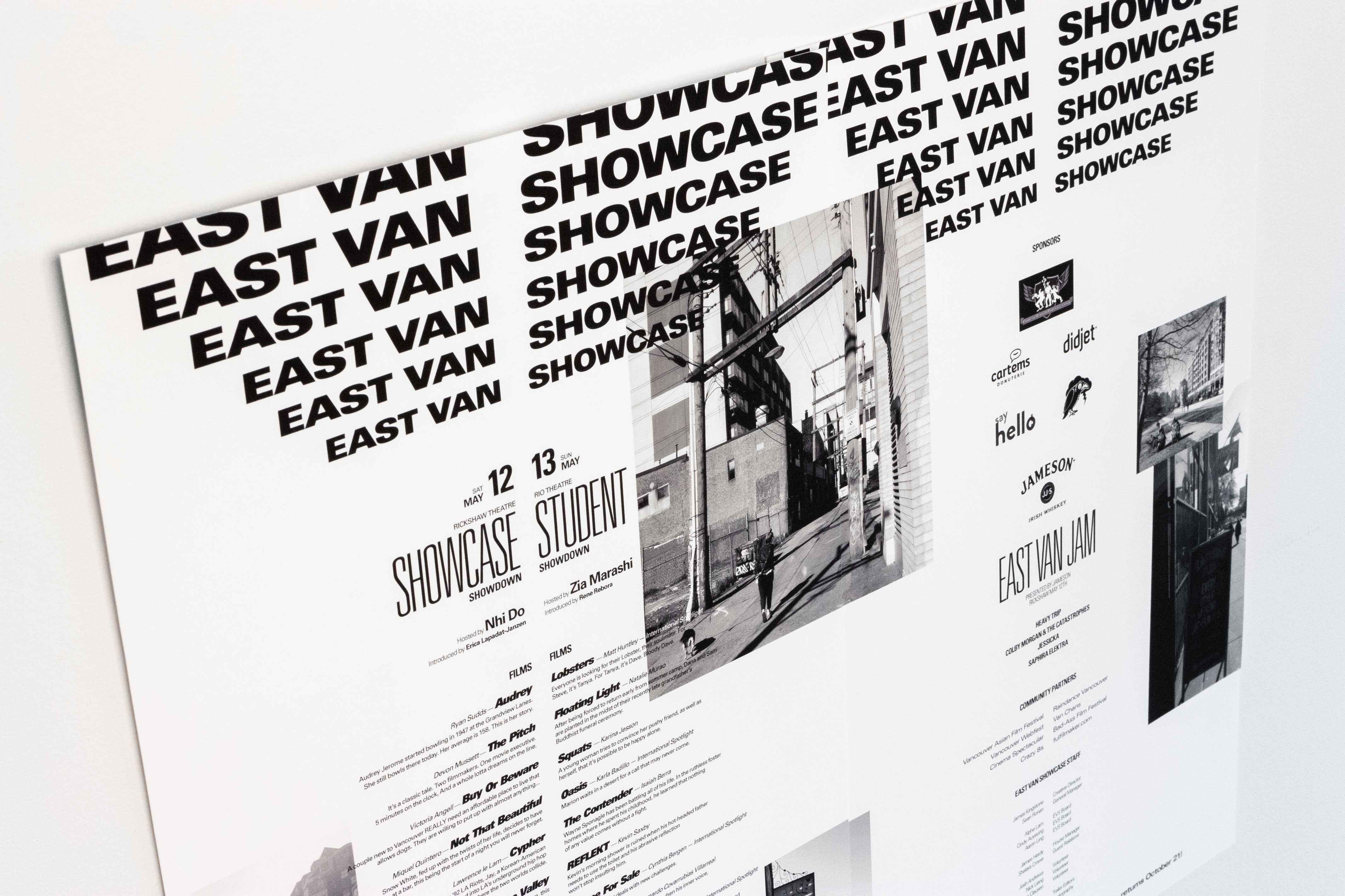 East Van Showcase event poster — by Yagnyuk.