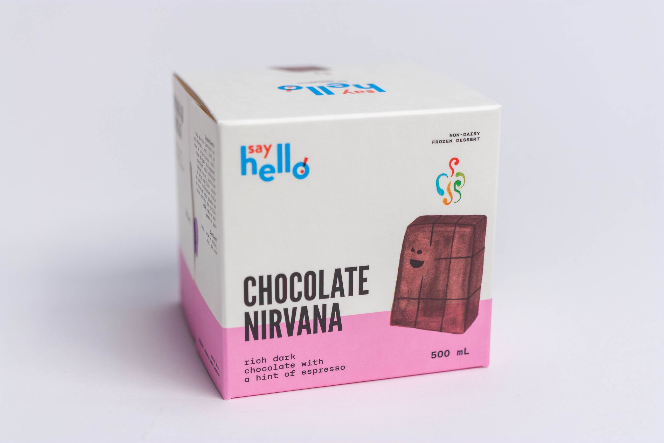 Chocolate Nirvana cube with chocolate bar illustration — by Yagnyuk.