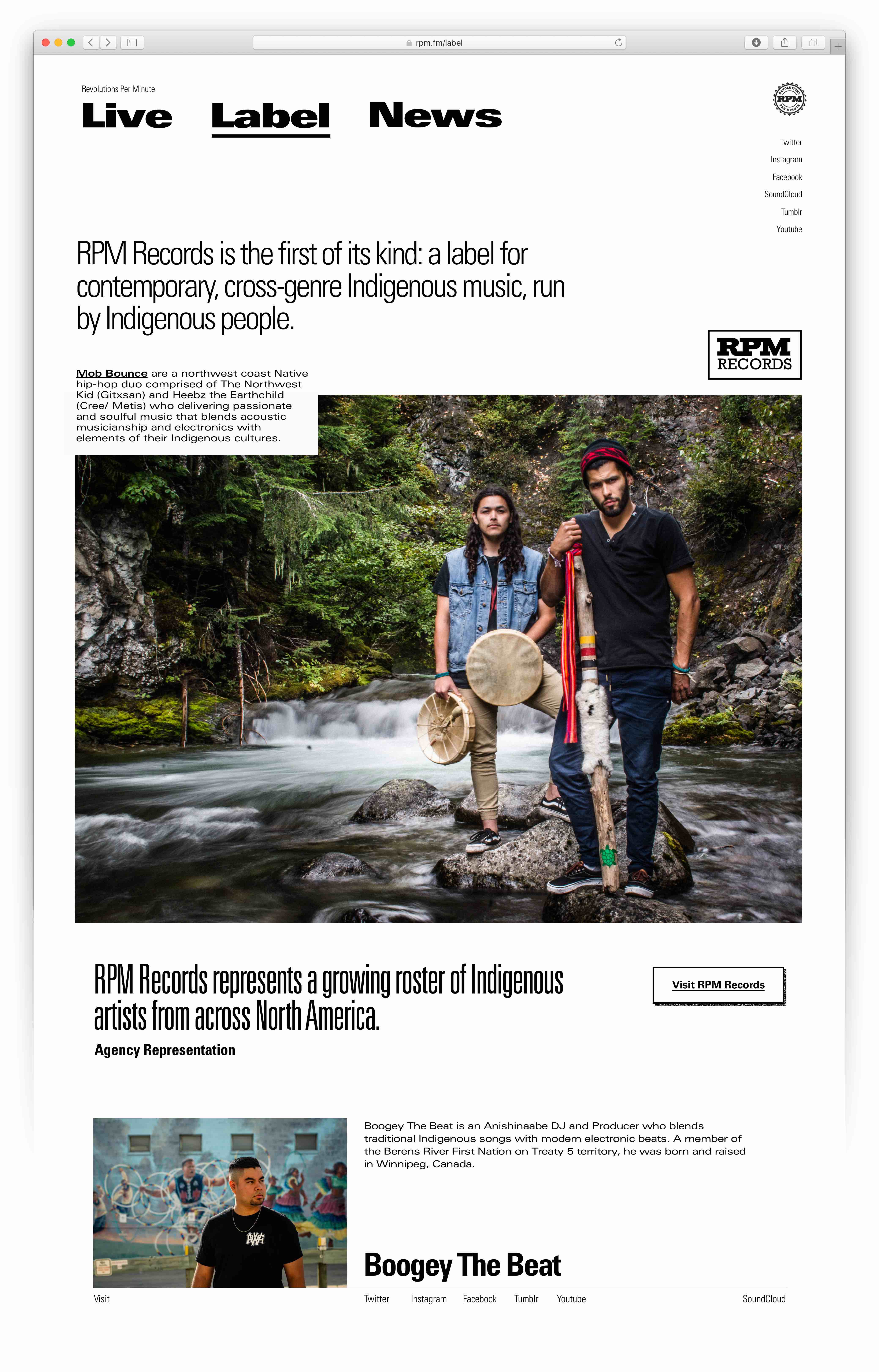 Label site section home page — Yagnyuk.