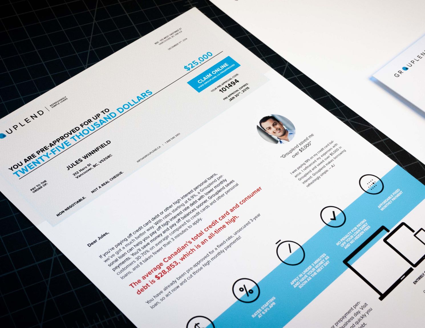 Grouplend Direct Mail layout — by Yagnyuk.