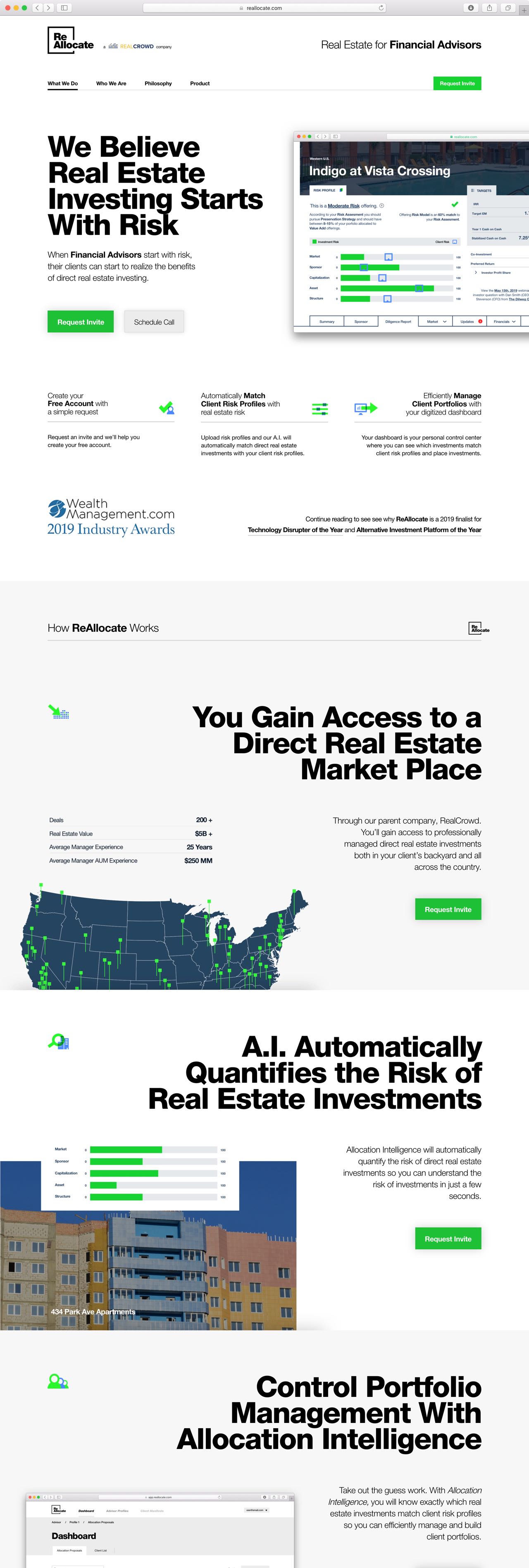 ReAllocate Real Estate for Financial Advisors Software - by Yagnyuk.