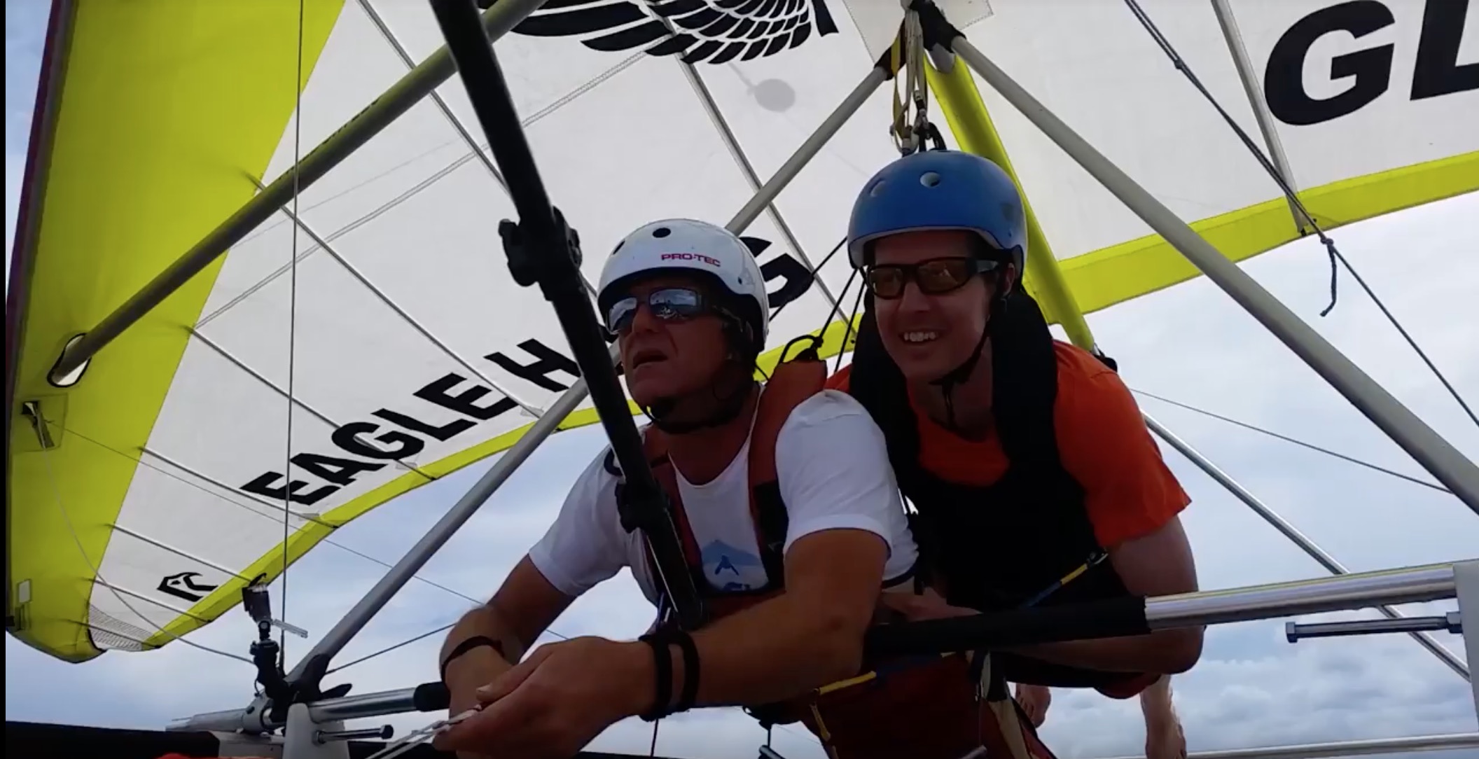 wish recipient michael hang gliding
