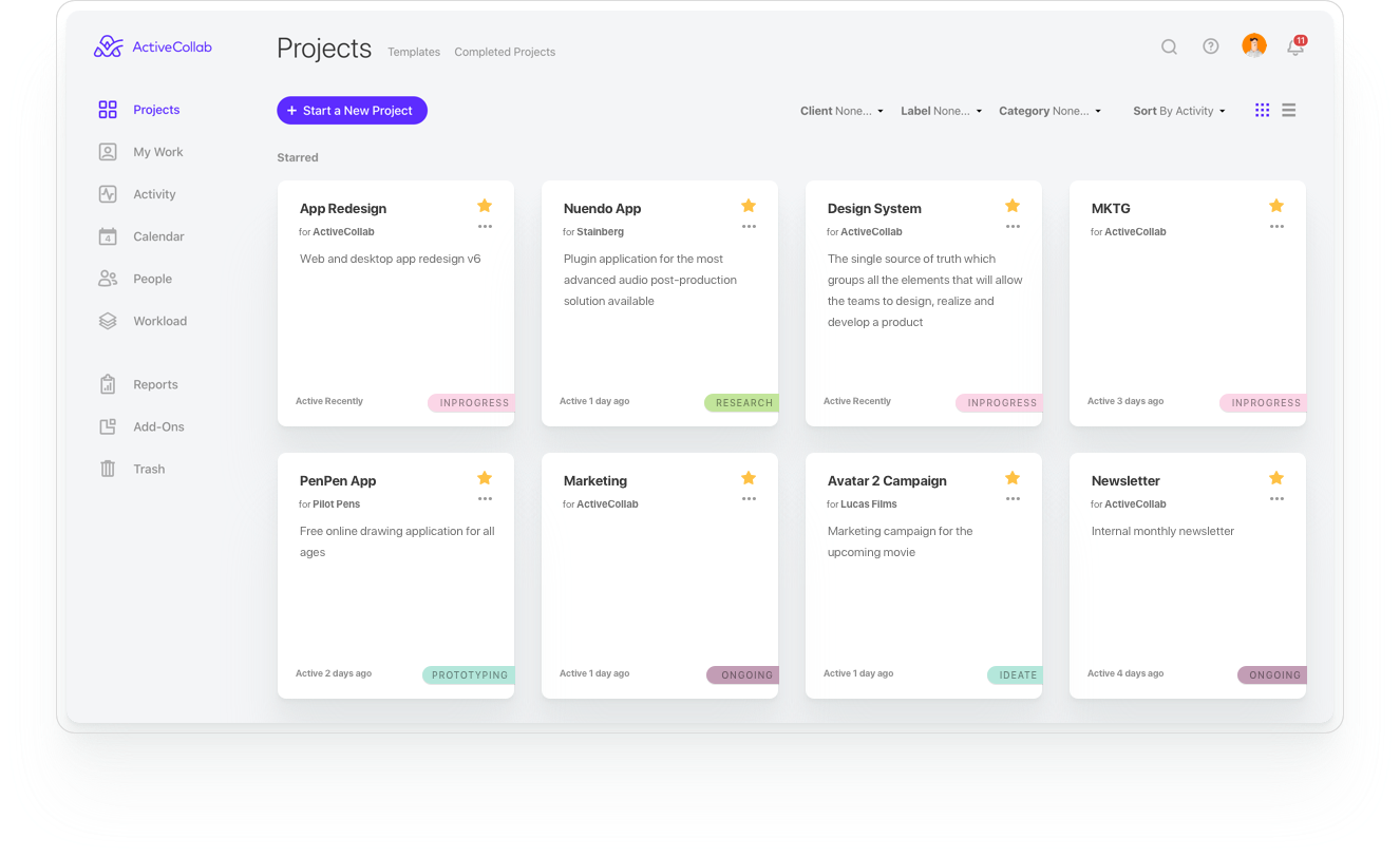 ActiveCollab redesign deconstruction | by Petar Acanski | UX Planet