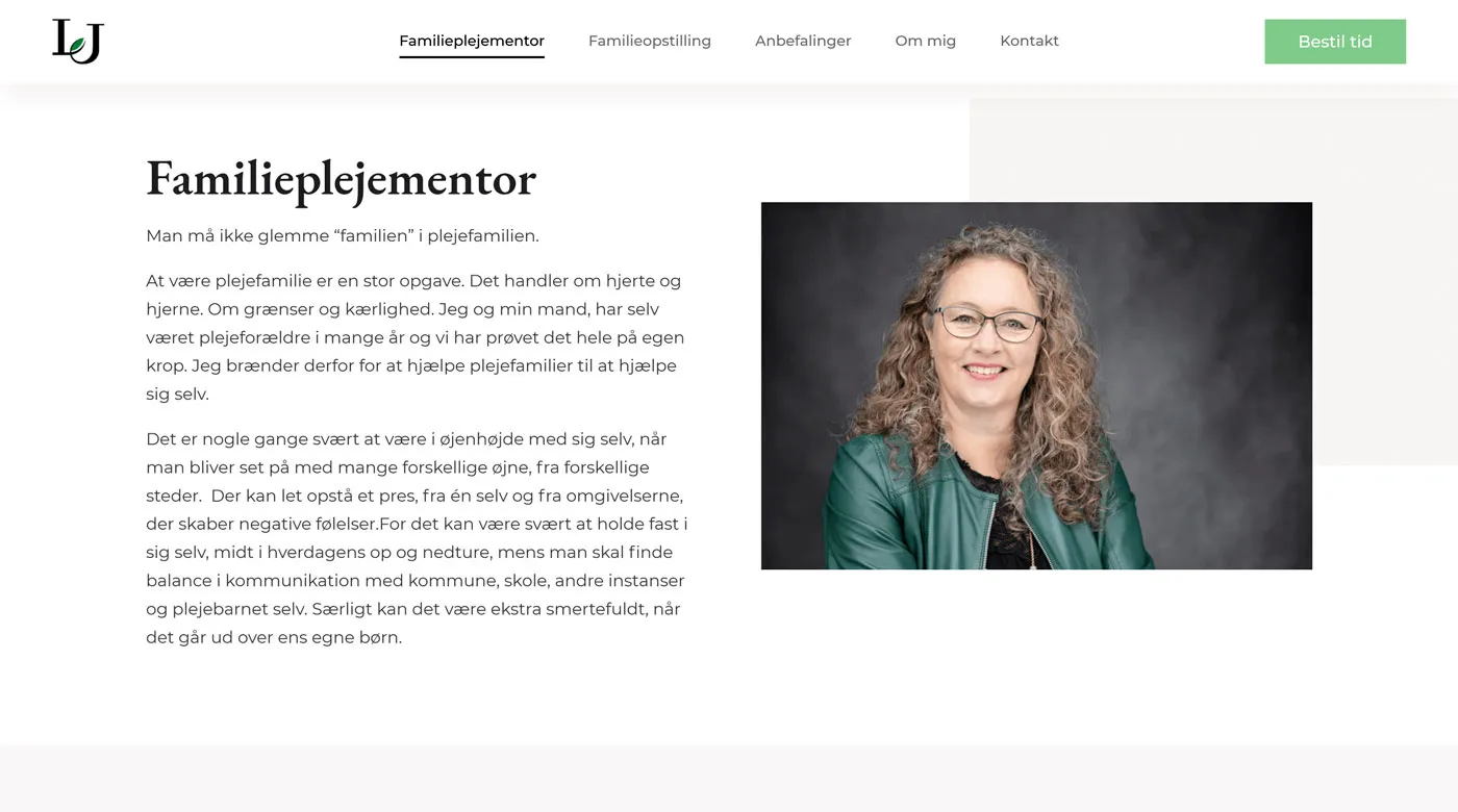 Familiepleje mentor - Website