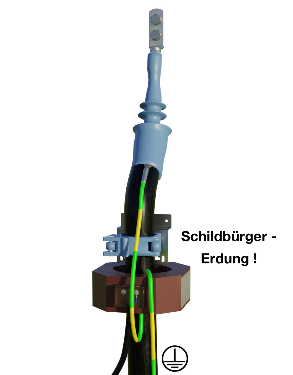 Umbauwandler, Rogowskispule, Erdung, Kabelschirm