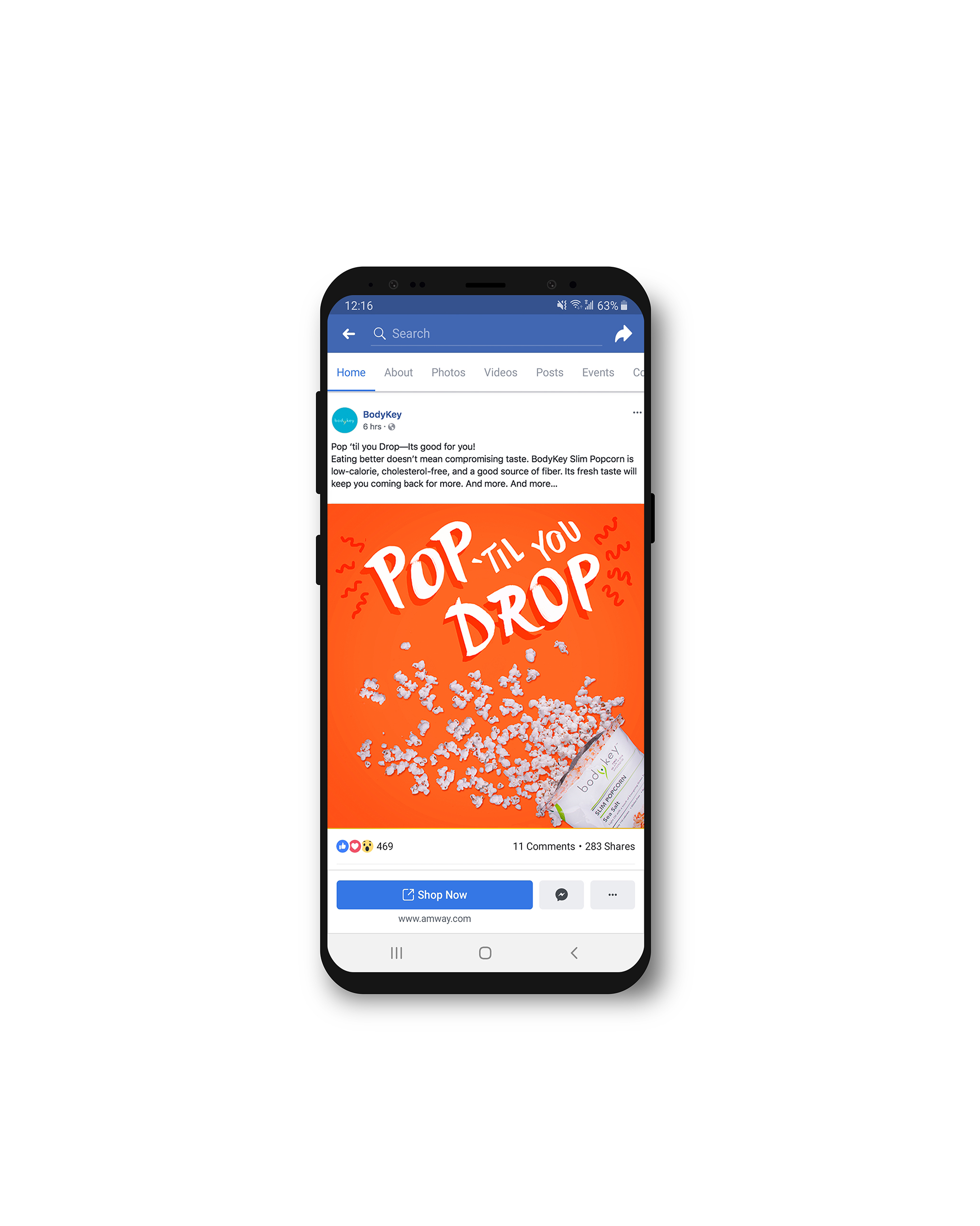 Pop till you Drop Facebook Mockup