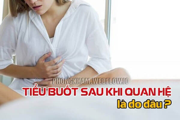 Đi tiểu buốt sau quan hệ có sao không?