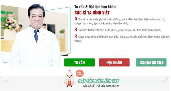 Dịch vụ tư vấn bệnh trĩ online của Phòng khám đa khoa Hưng Thịnh