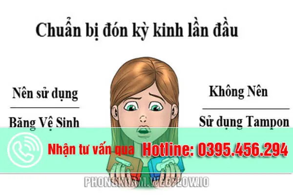 Cần chuẩn bị những gì cho lần đầu tiên có kinh nguyệt?