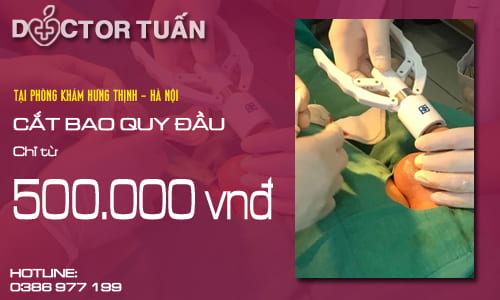 Bảng giá chi phí cắt bao quy đầu hết bao nhiêu tiền tại Hà Nội