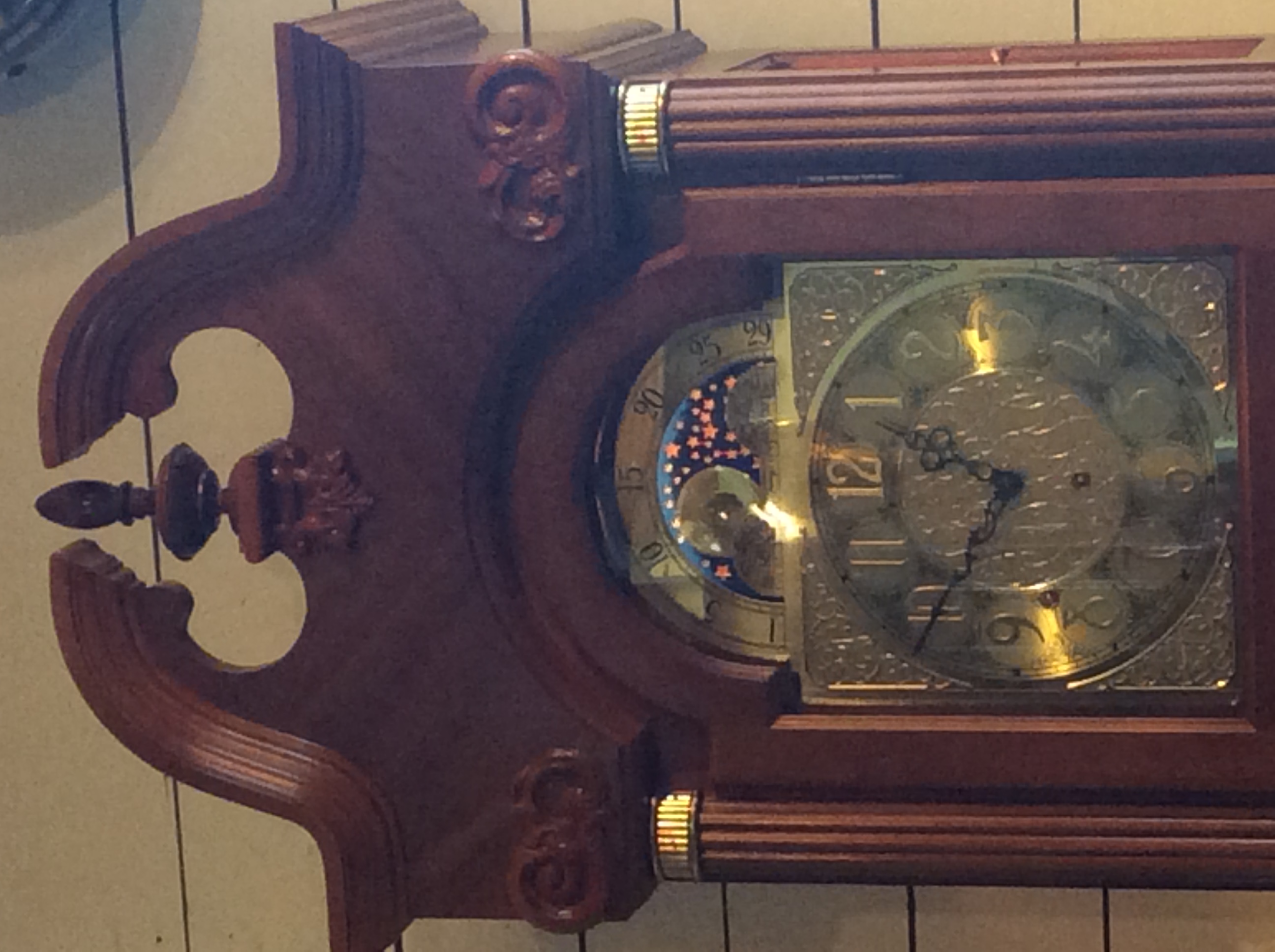 Ridgeway Floral Grandfather Clock SOLD