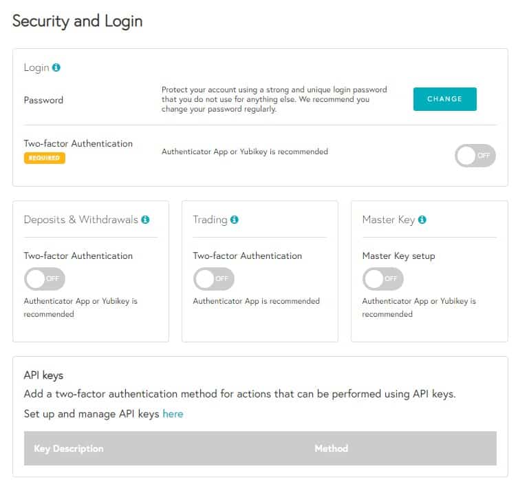 Sicurezza dell'accesso