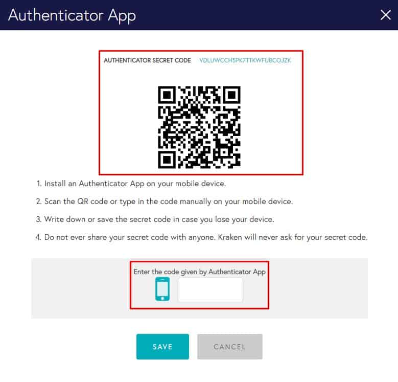 Autenticazione tramite codice QR