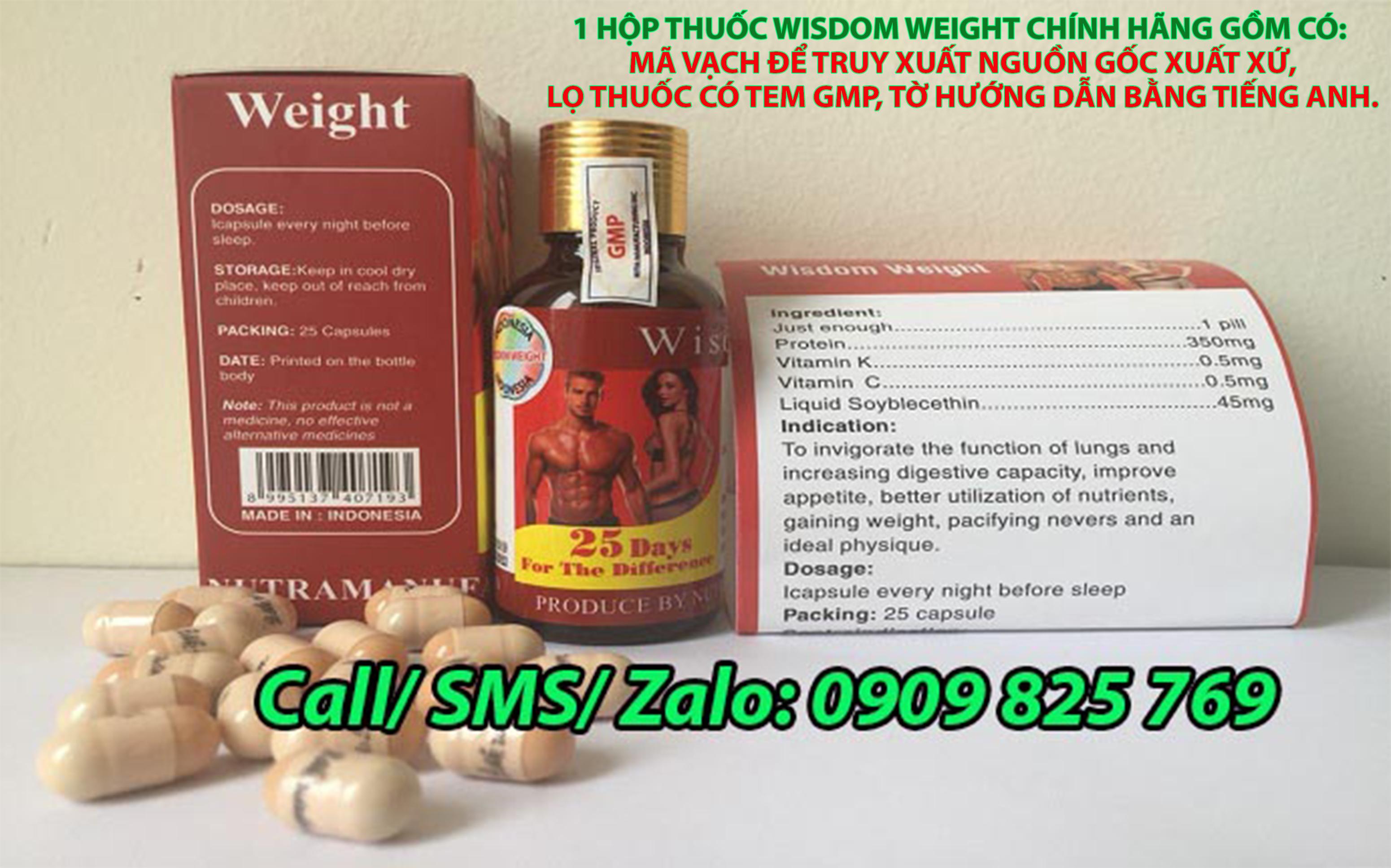 Thuốc tăng cân Wisdom Weight mua tại Lai Châu ở đâu CHÍNH HÃNG