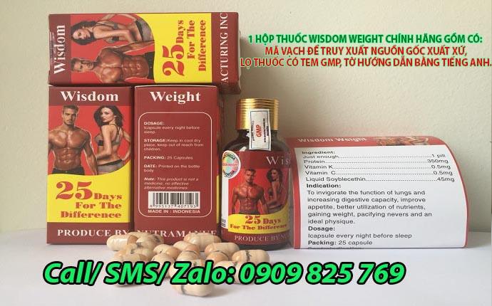 Địa chỉ mua thuốc tăng cân Wisdom Weight tại Bắc Giang ở đâu ĐẢM BẢO NHẤT