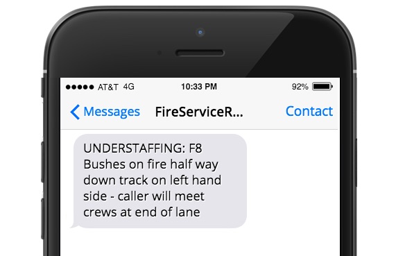 FireServiceRota automatically alerts off-duty personnel with the required skills in case of understaffing.
