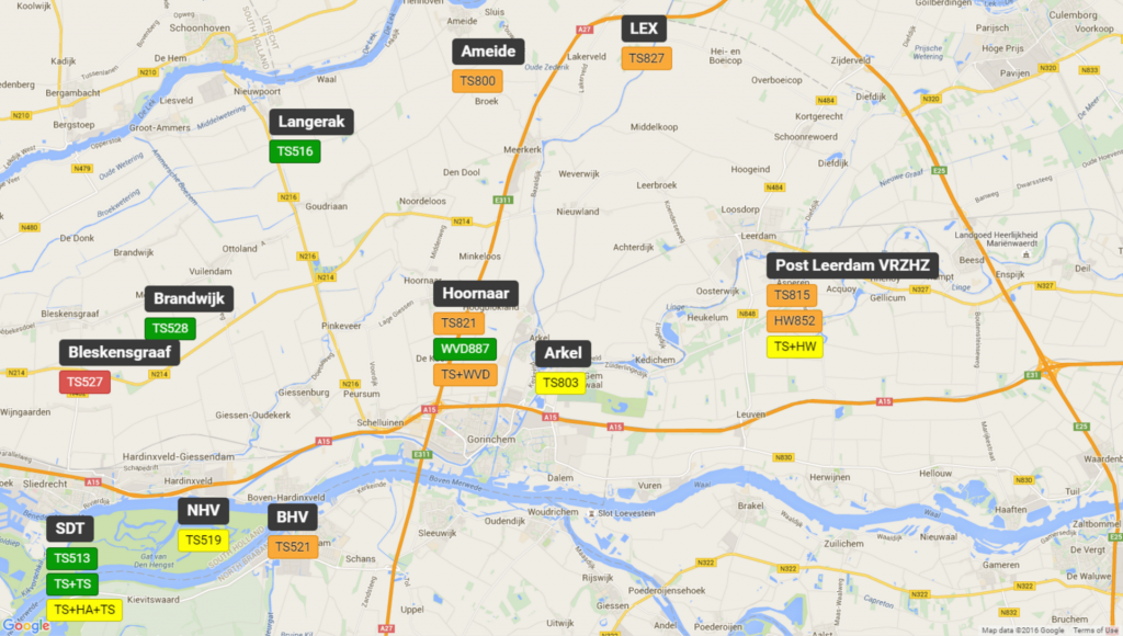 A strategic overview of the crewing levels for multiple appliances.