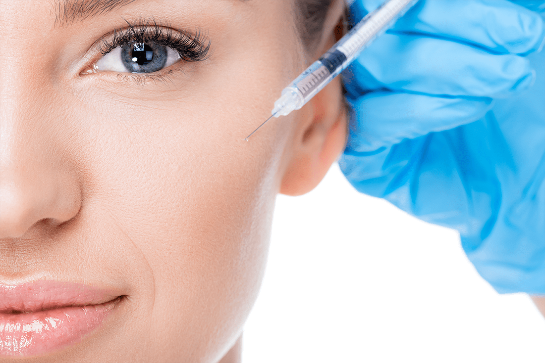 reduced wrinkles with Botox® / Dysport ® / Xeomin®