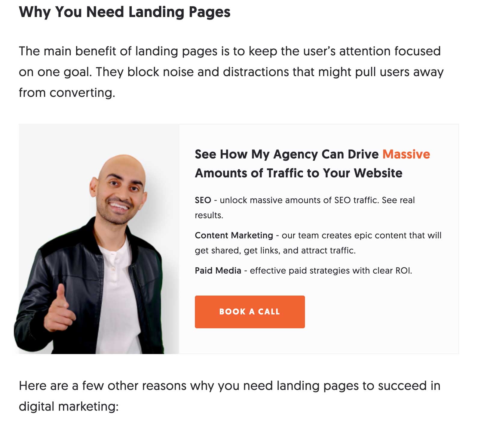 Neil Patel in-line form example