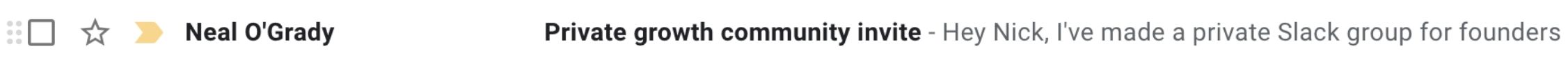 cold email sender field