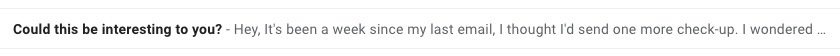 A vague subject line
