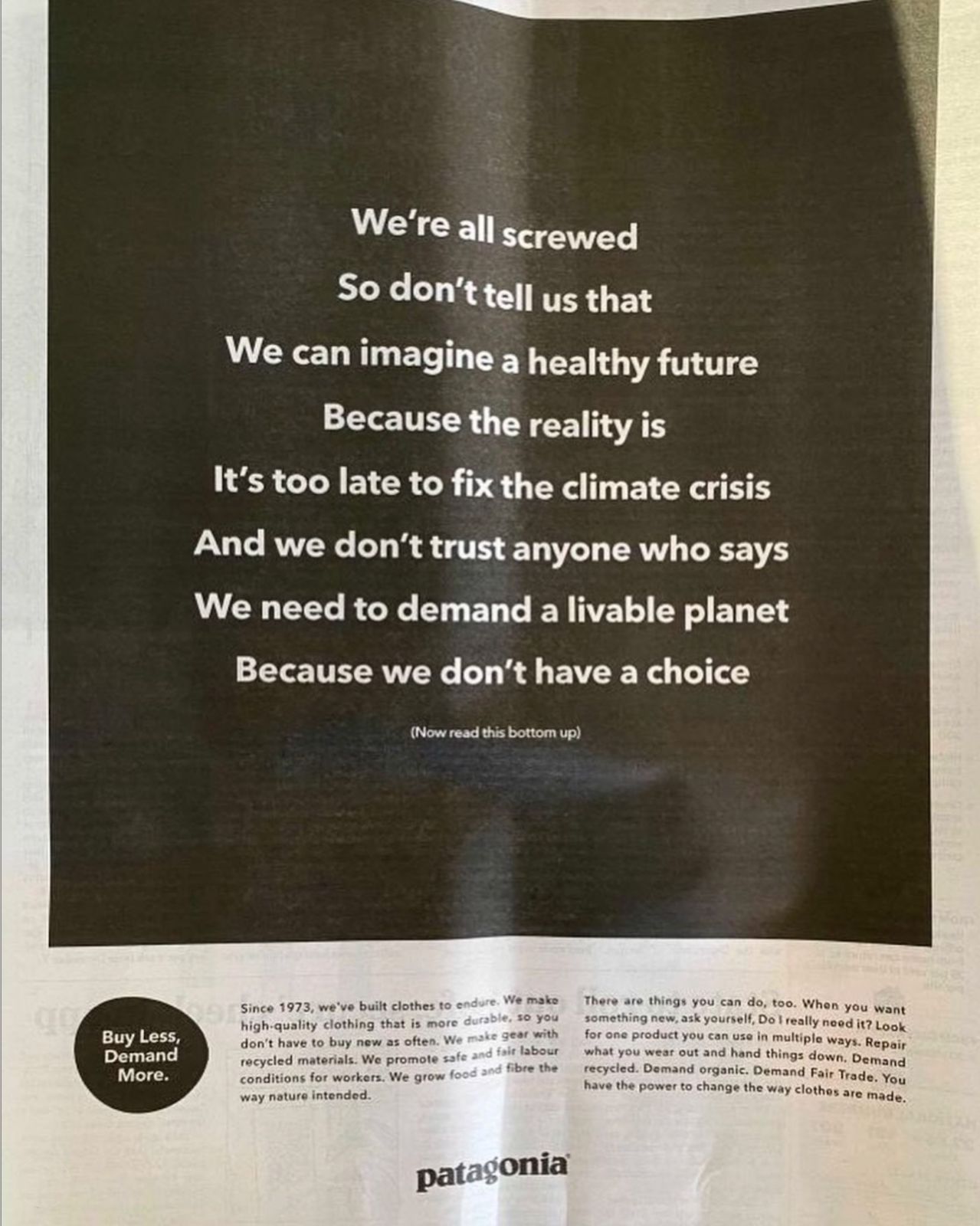 Patagonia ad