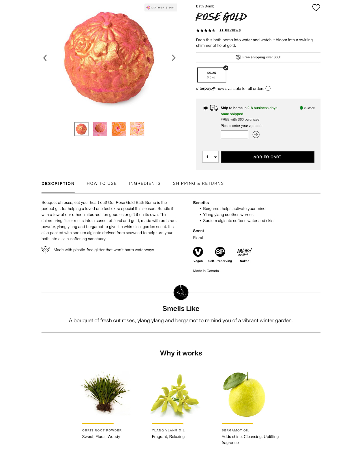lush bath bomb product description