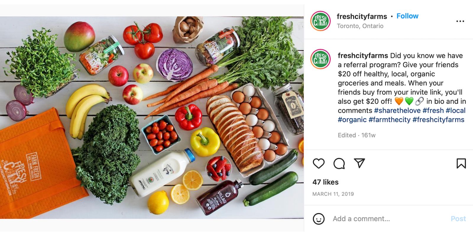 referral program social media post