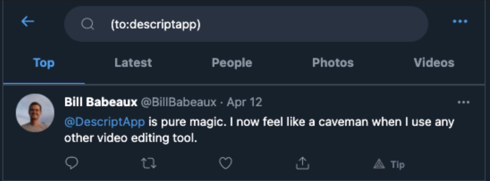 tweet that can be used for swipe copy