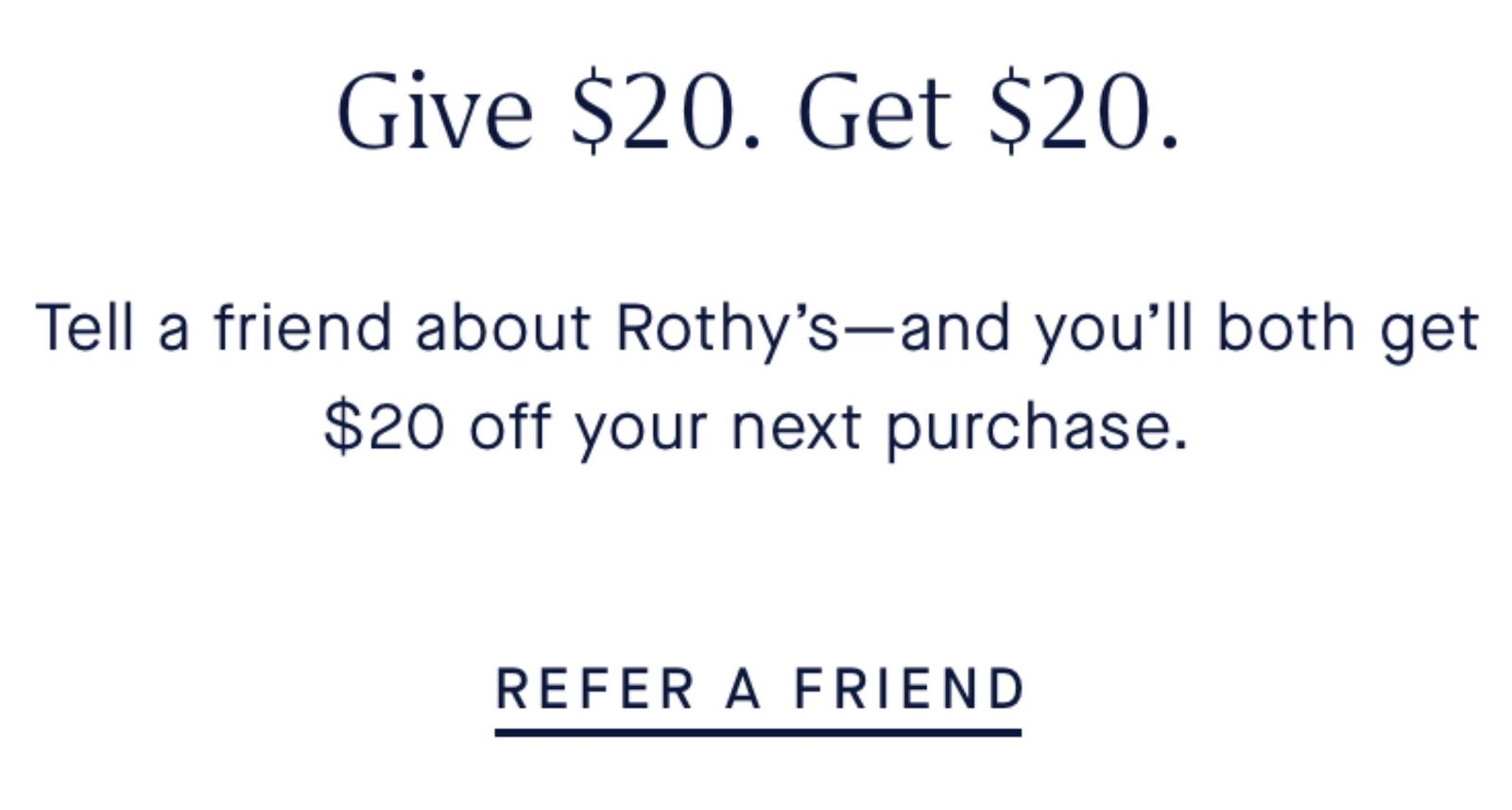 rothys referral program