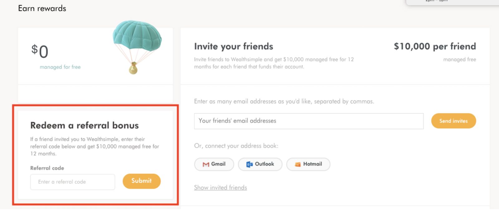 wealthsimple referral program