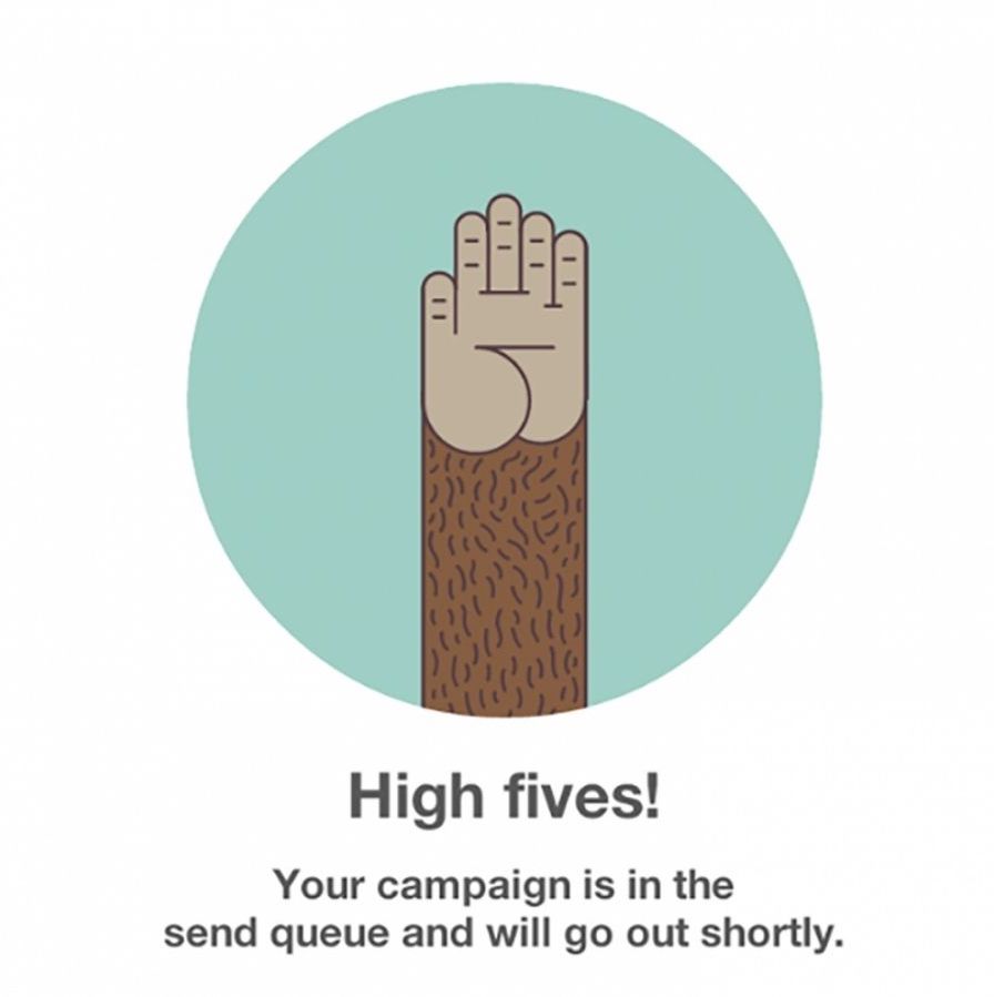 mailchimp high five