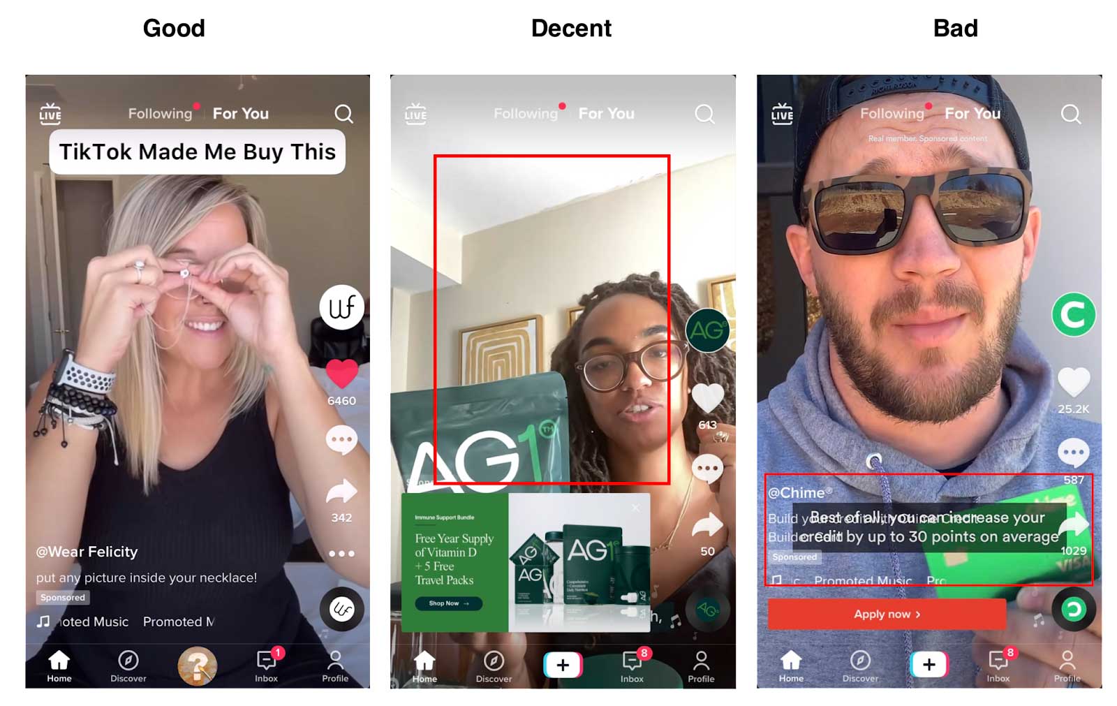 TikTok ads safe zones