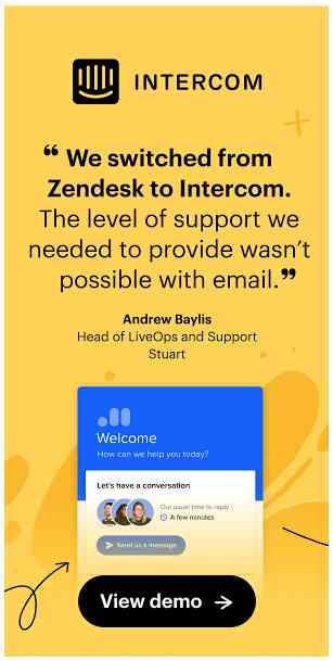 Intercom display ad