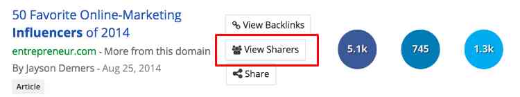 Use BuzzSumo to find the amplifiers in your niche