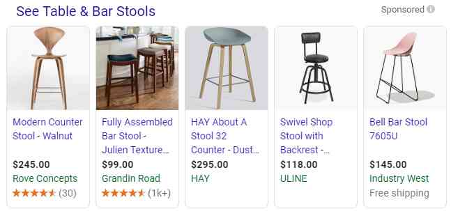 shopping ad example