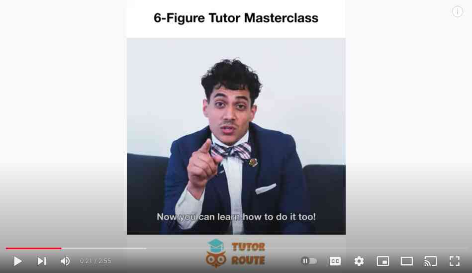 Screenshot of a Facebook ad repurposed for YouTube