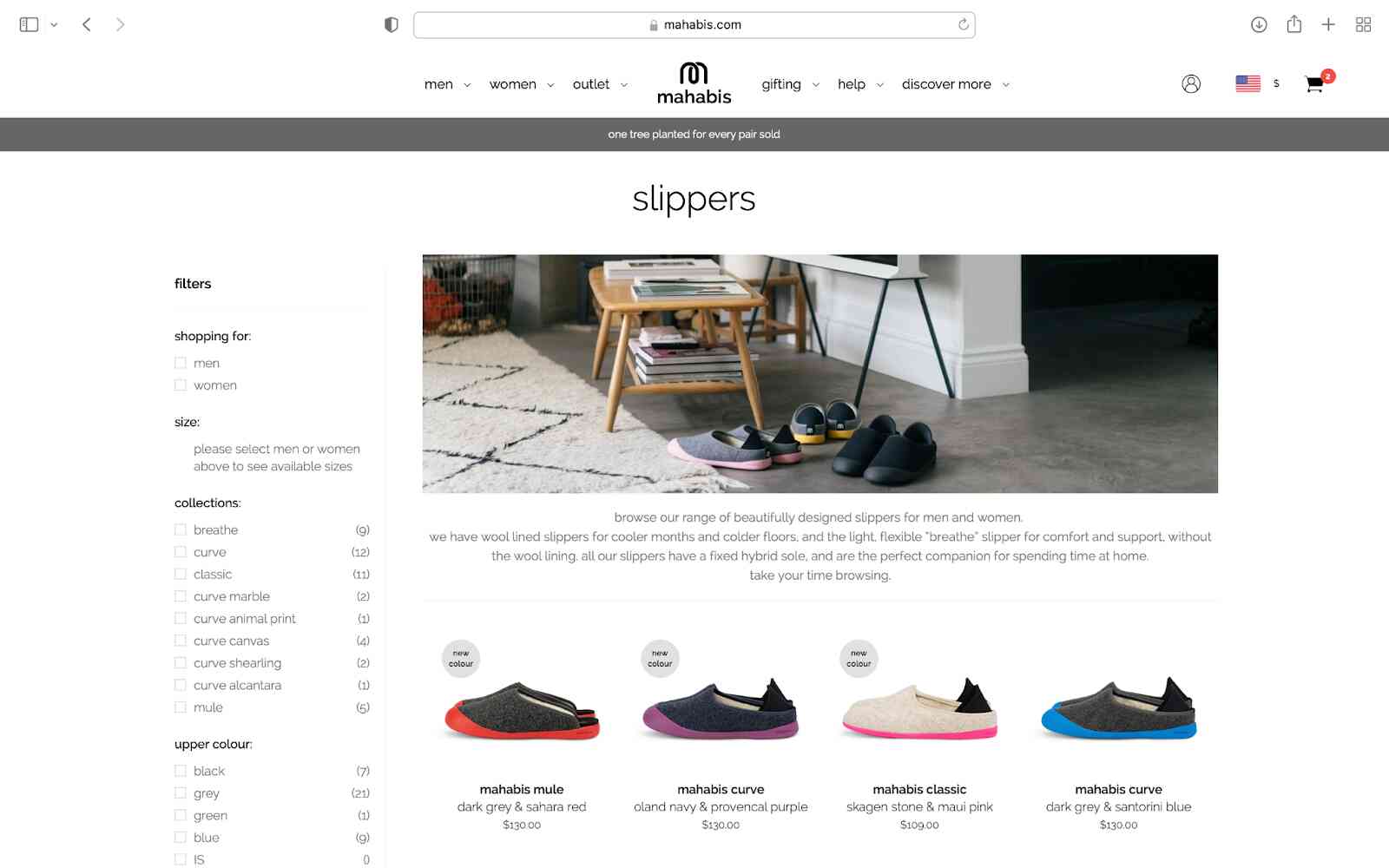 Example from Mahabis showing their shopping cart logo.