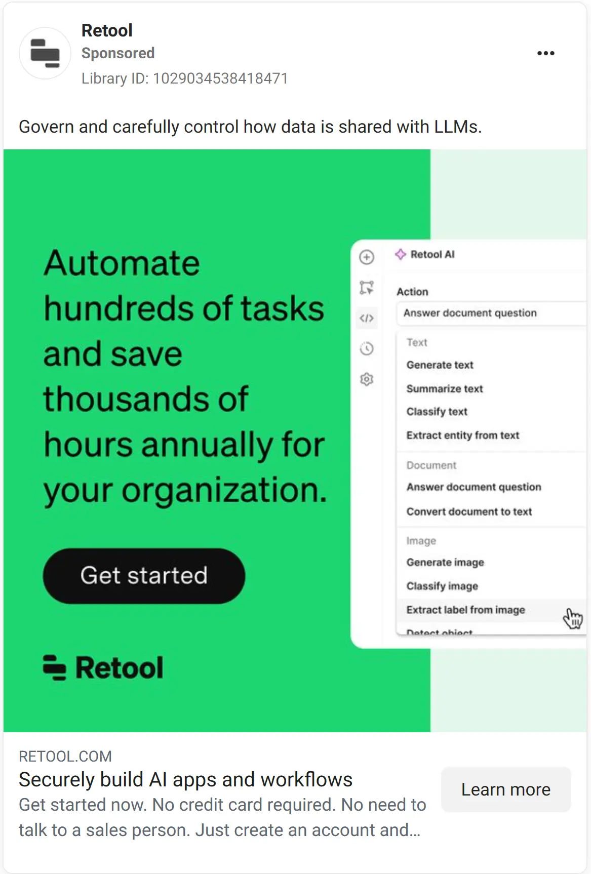 Retool ad