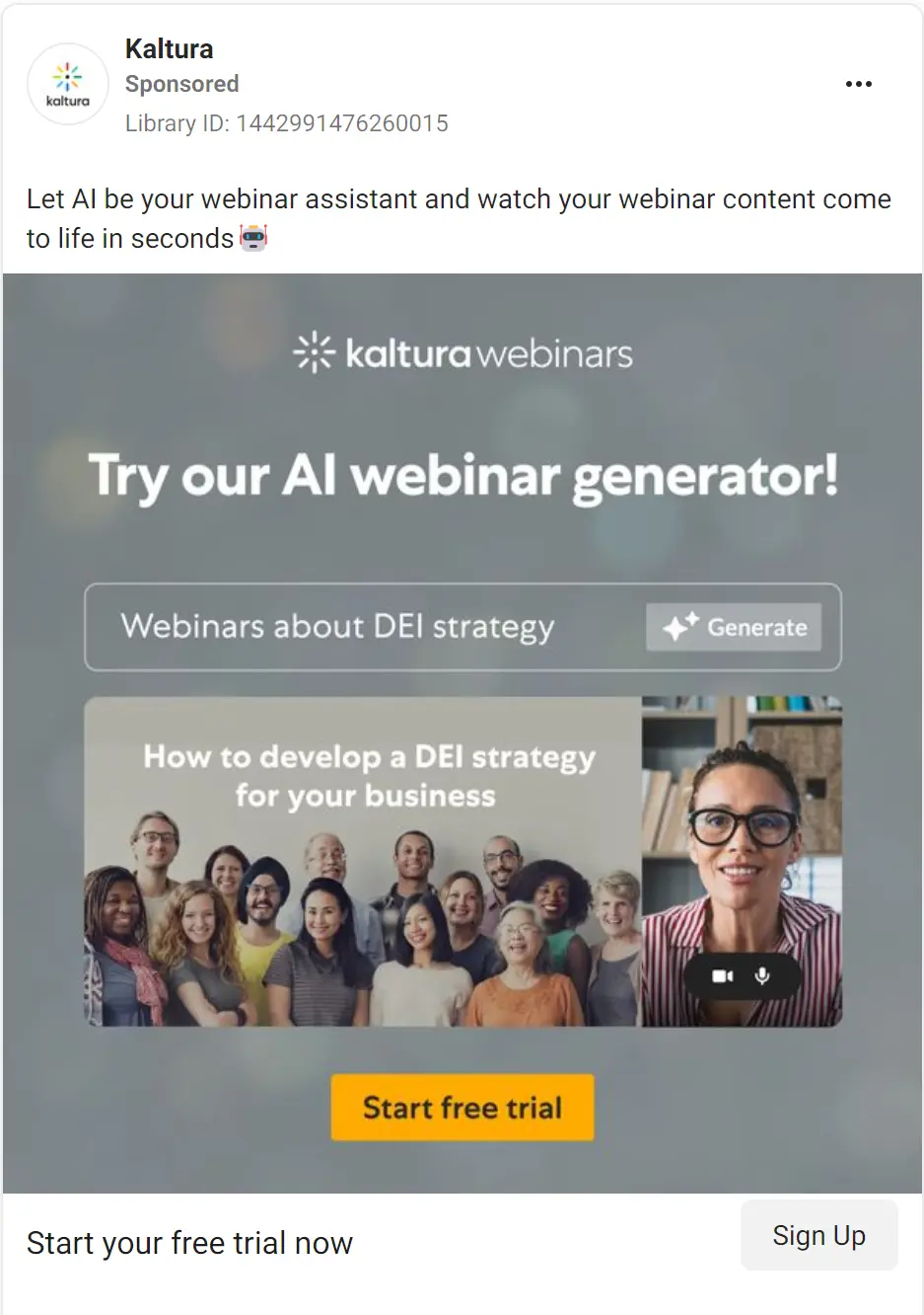 Kaltura ad