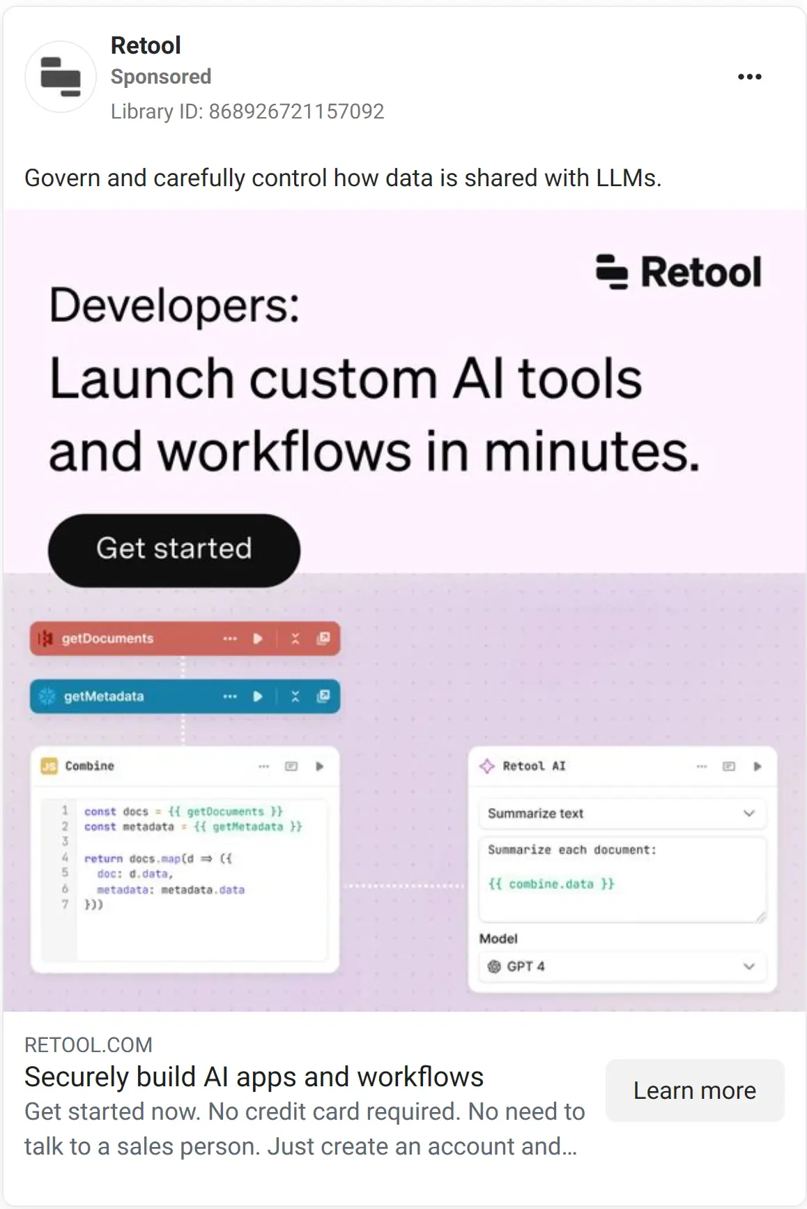 Retool ad
