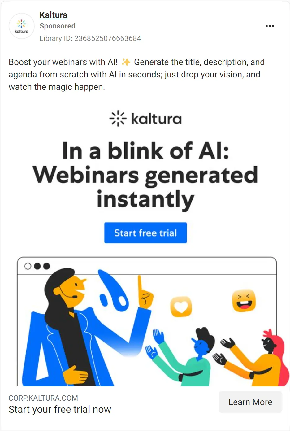 Kaltura ad